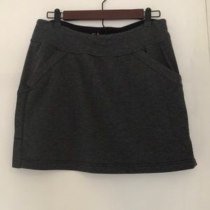 Smart wool gray miniskirt